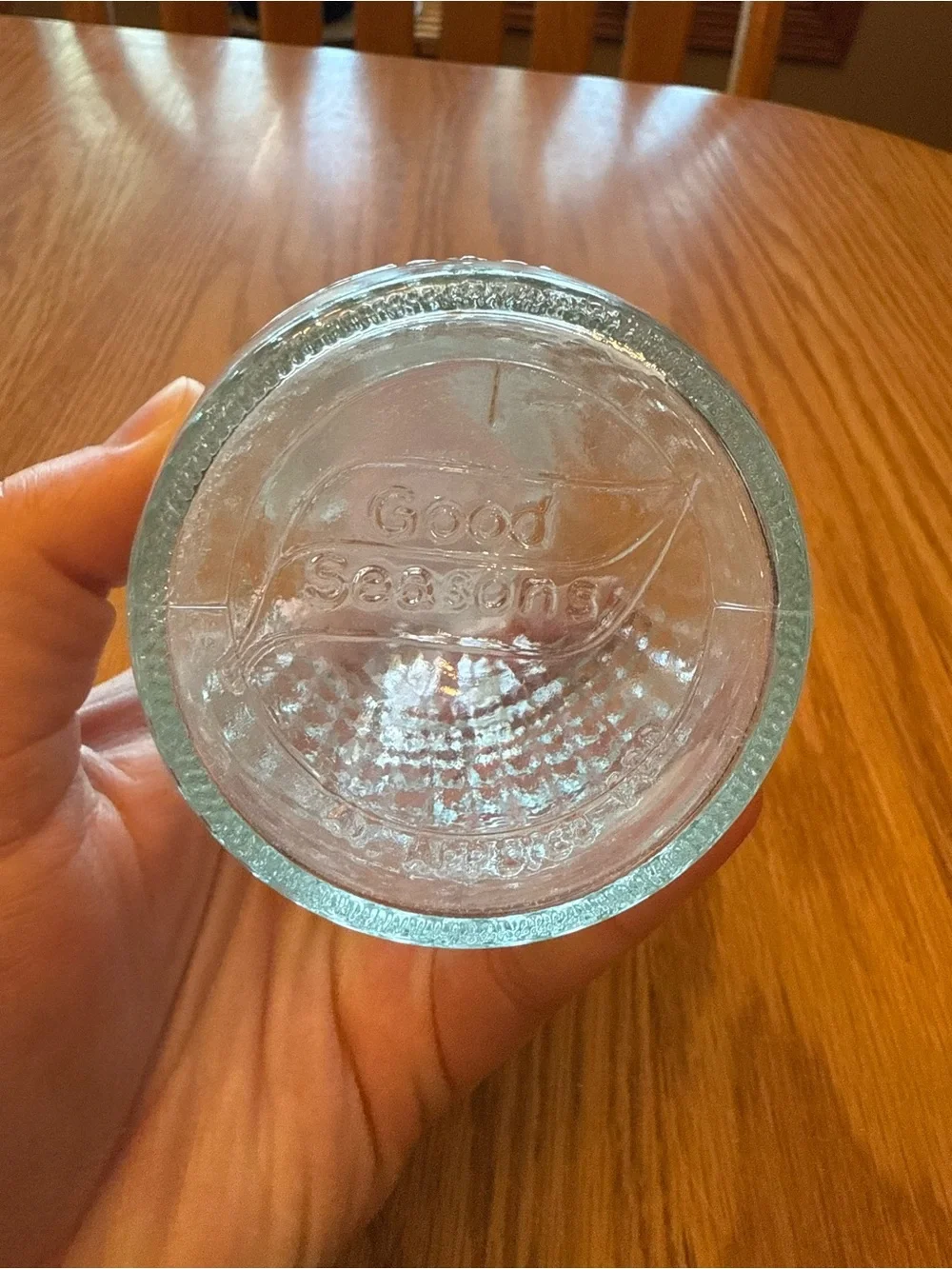 Good Seasons clear glass